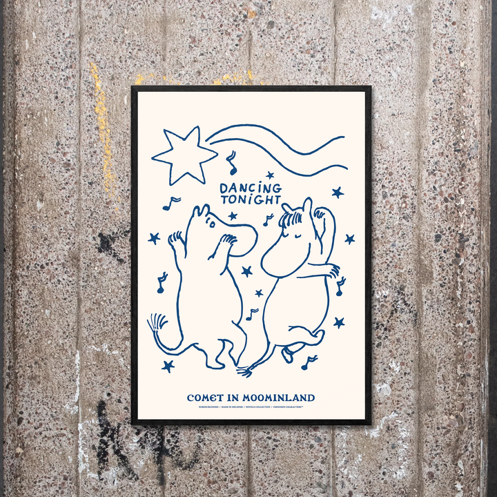 Moomin Novels Dancing Poster: 30x40cm