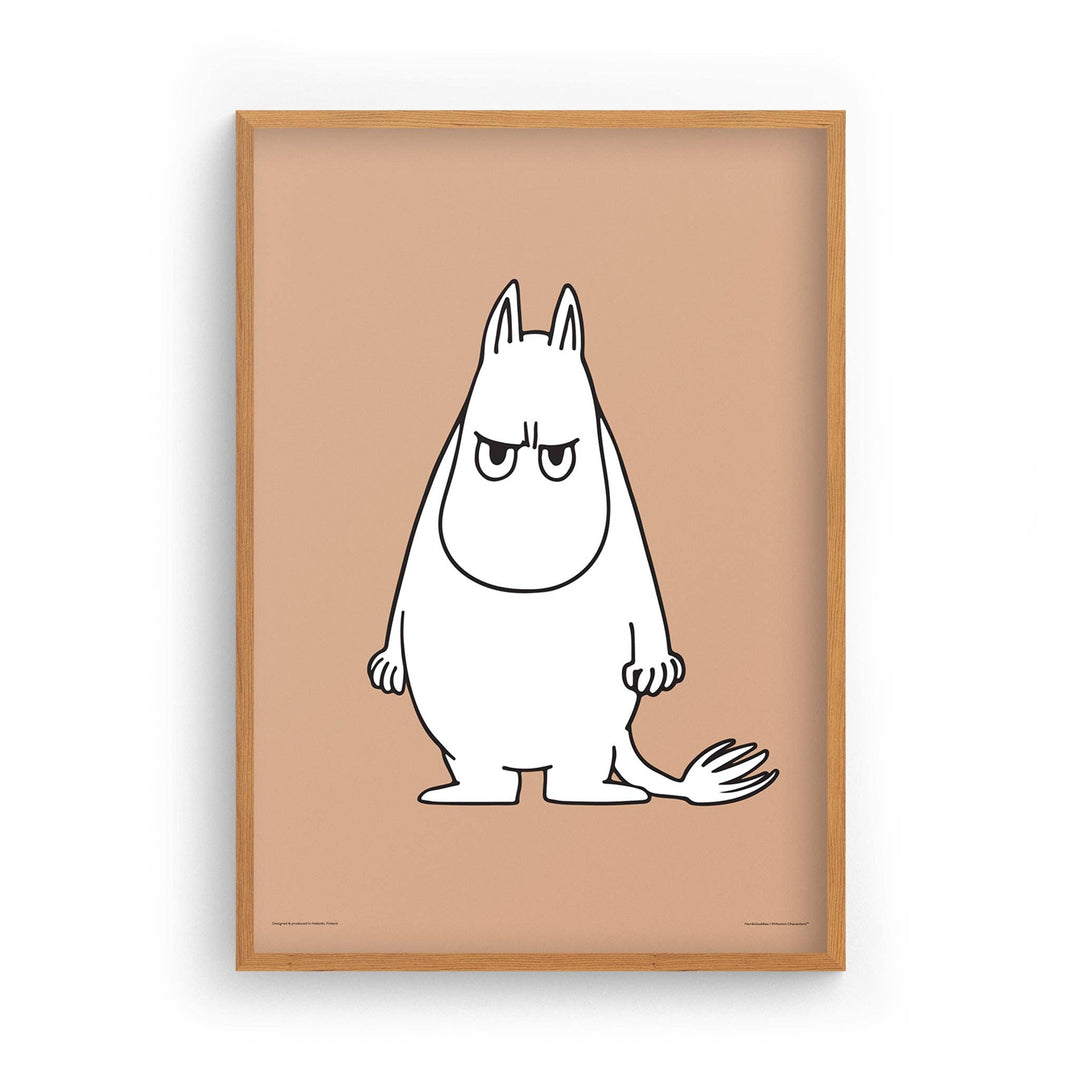 Moomintroll's Temper Poster: 30x40cm - Beige