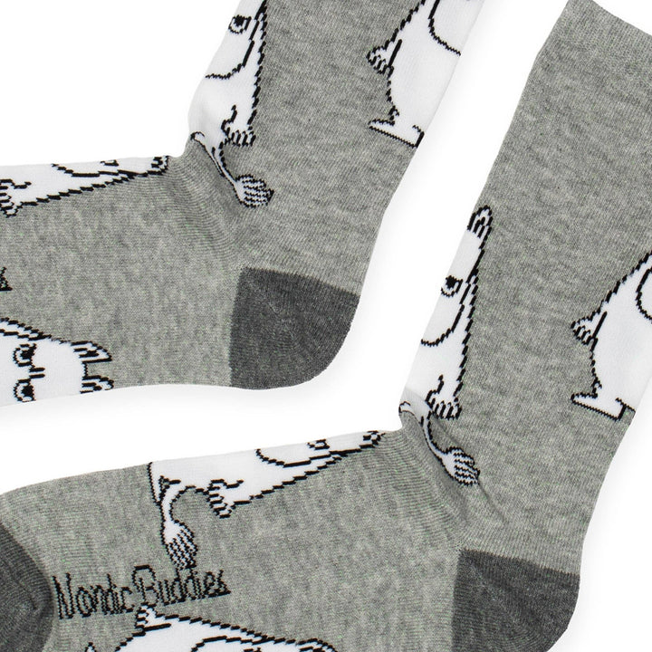 Moomintroll Grumpy Men Socks - Grey: EU 40-45