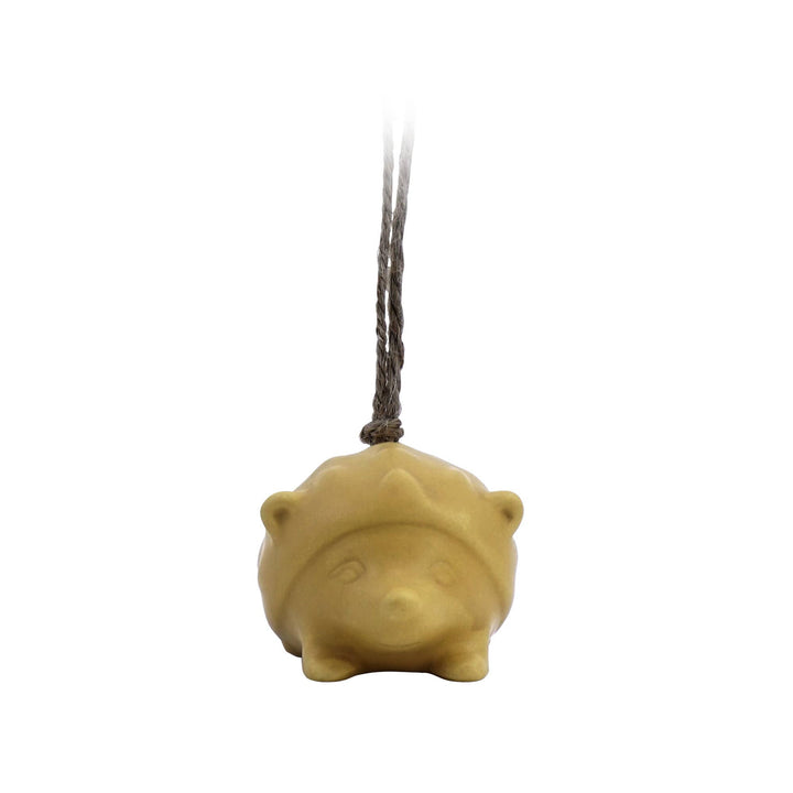 Ceramic Hedgehog Ornament - Yellow
