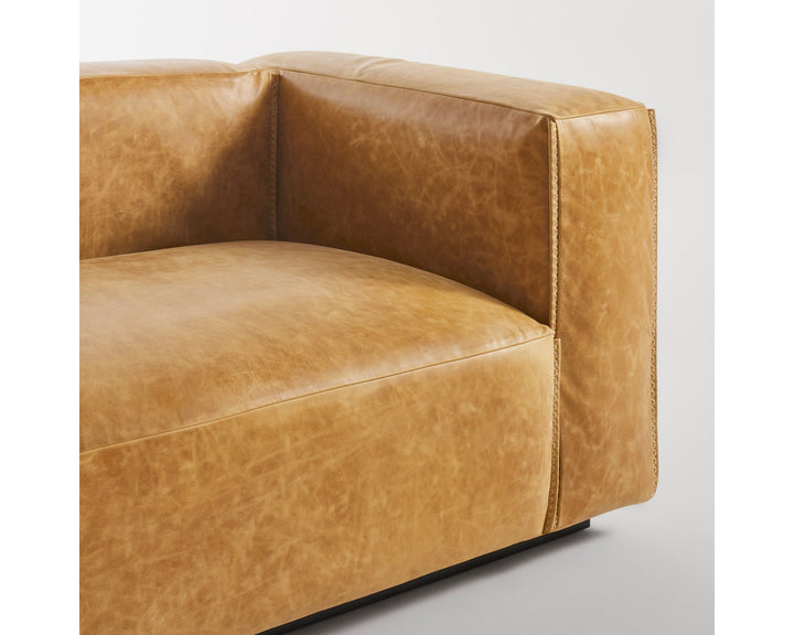 Cleon 96" Leather Sofa