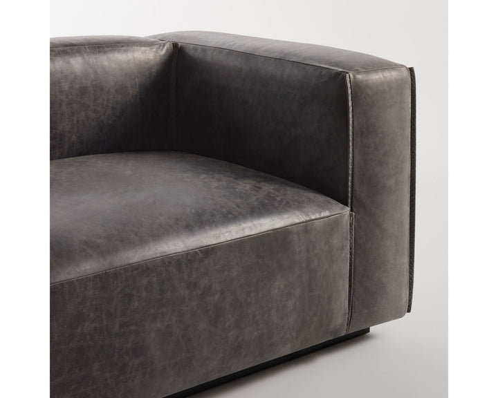 Cleon 96" Leather Sofa