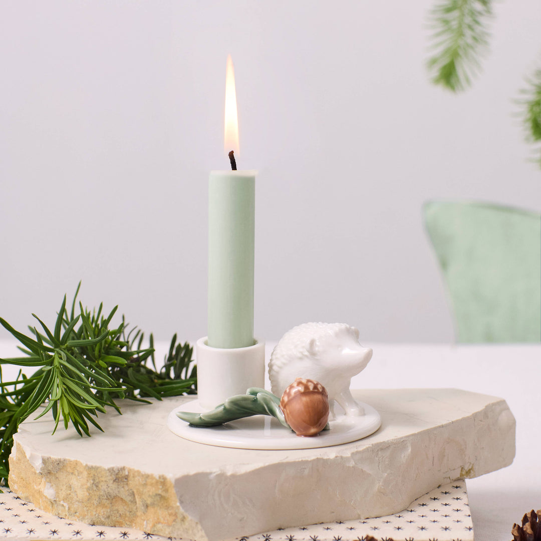 Winter Stories Hedgehog Candlestick Holder
