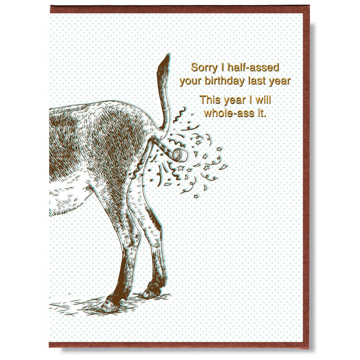 Half-Assed Your Birthday Card