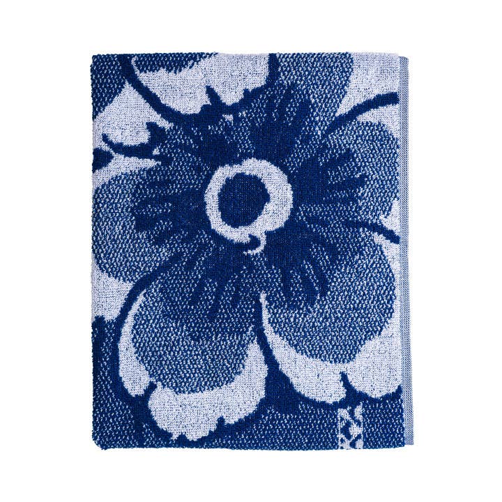 Delft Blue Flower Hand Towel