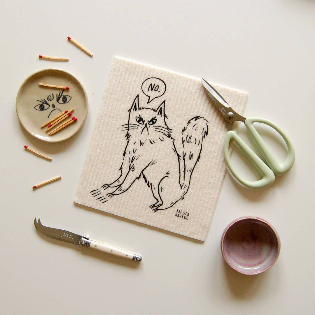 Snitty Kitty "NO" Swedish Sponge Cloth