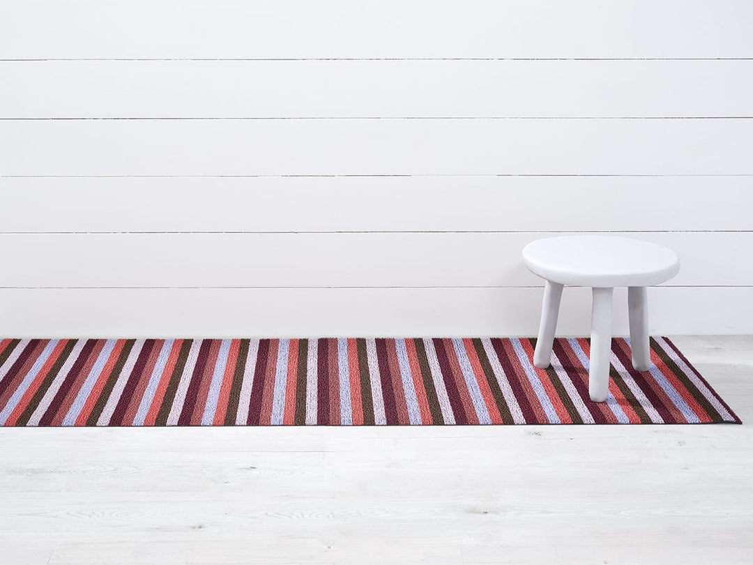 Even Stripe Shag Mat