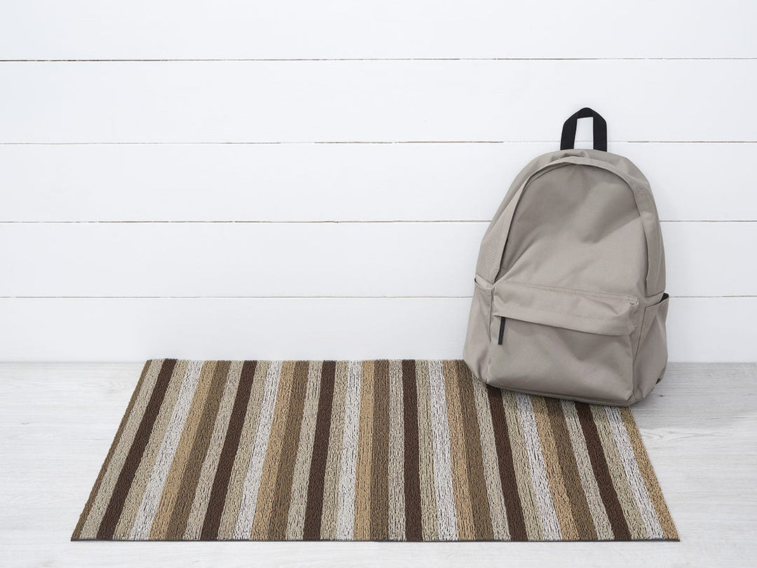 Even Stripe Shag Mat