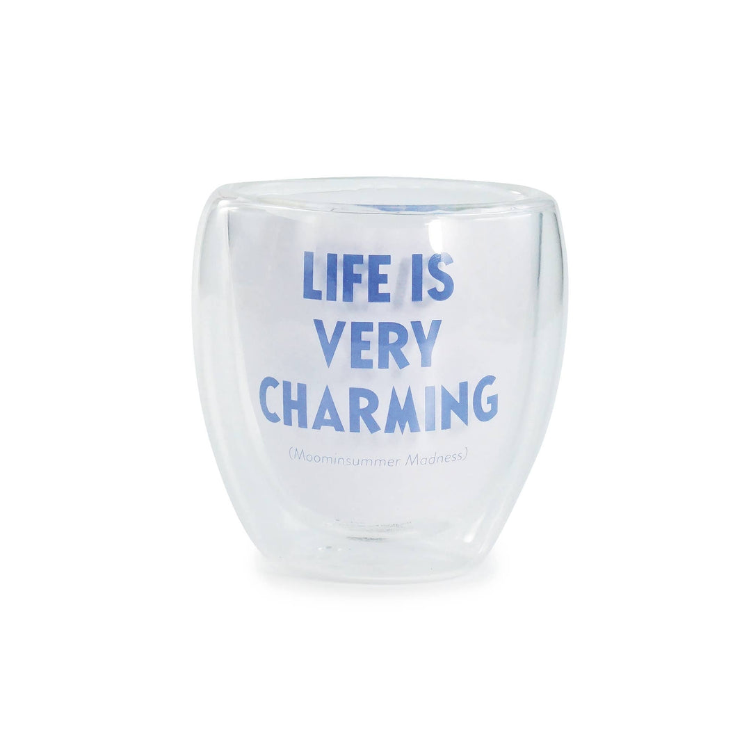 Moomin Winter Double Walled Glass Mug