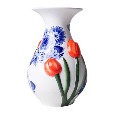 Delft 3D Tulip Collar Vase