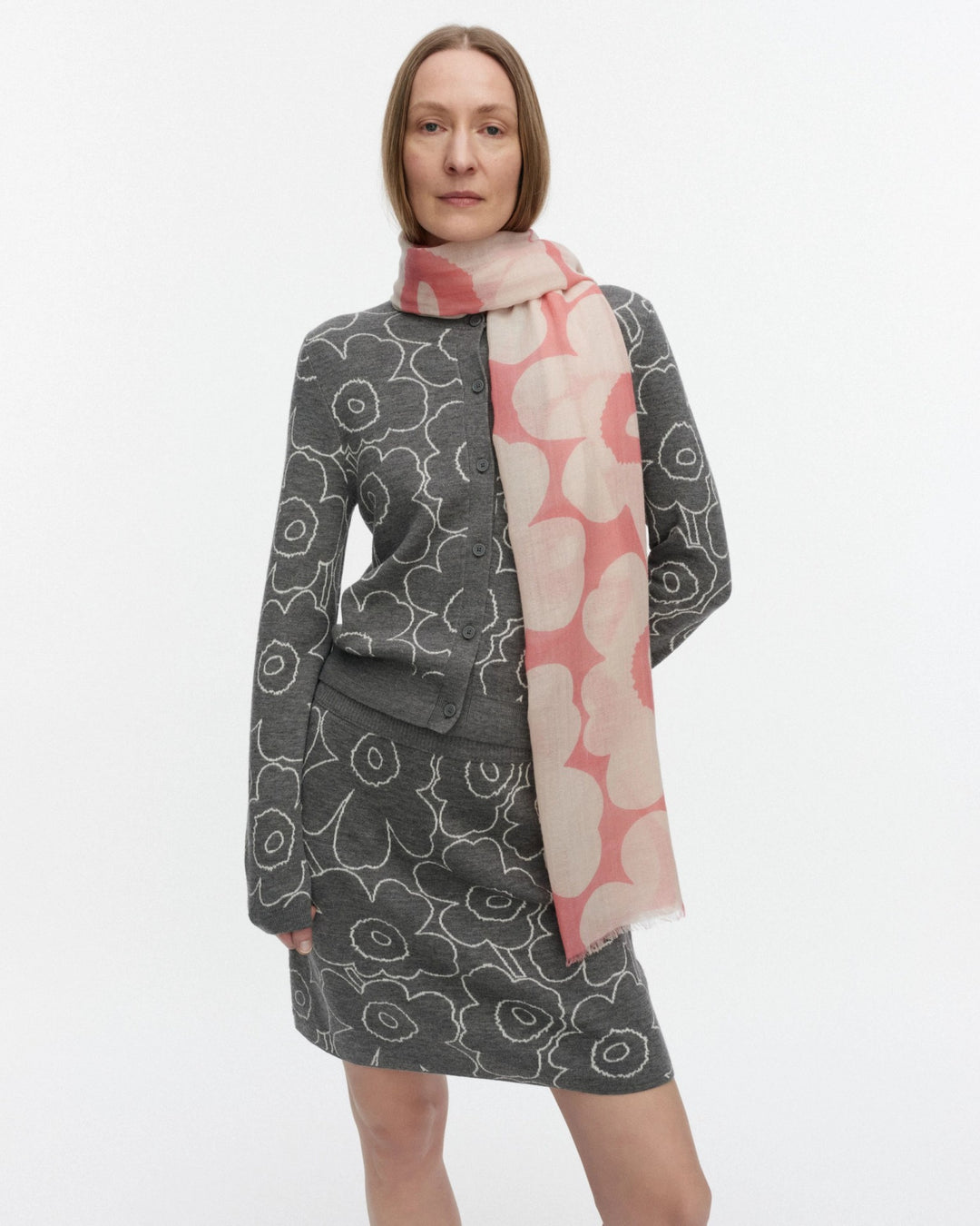 fiore unikko scarf - pink