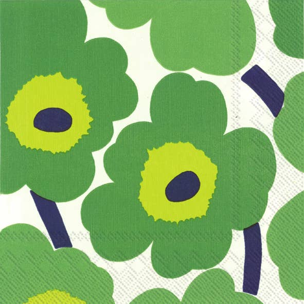 Unikko Paper Napkin - Green
