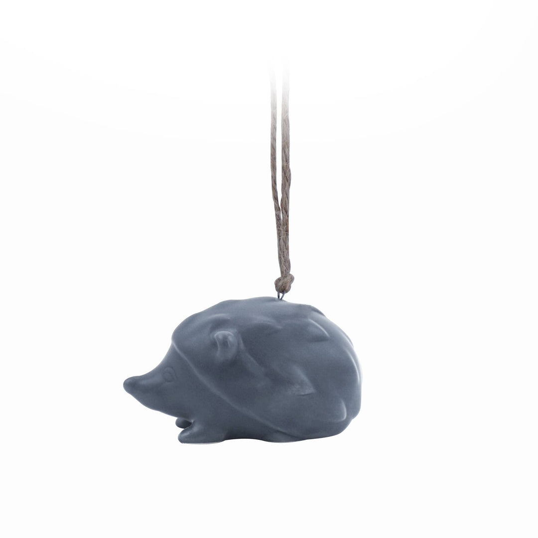Ceramic Hedgehog Ornament - Navy