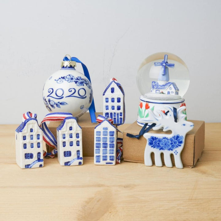 Miniature House Ornament Set