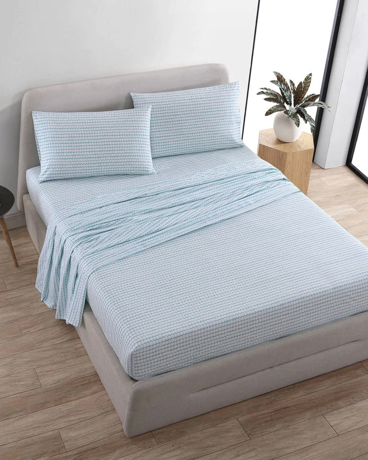 pikku rasymatto blue sheet set king