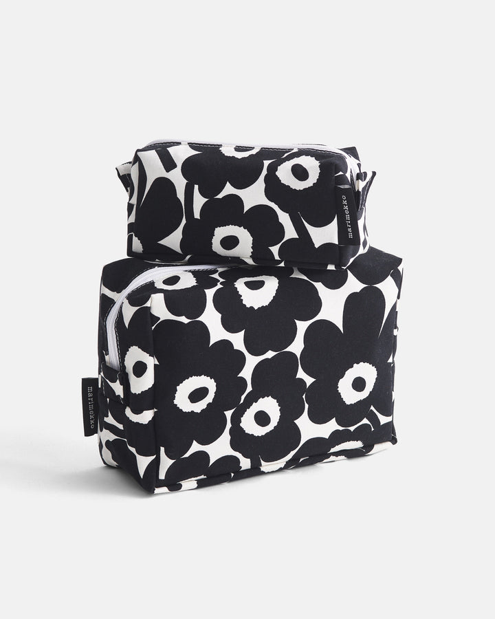 vilja mini unikko black - cosmetic bag