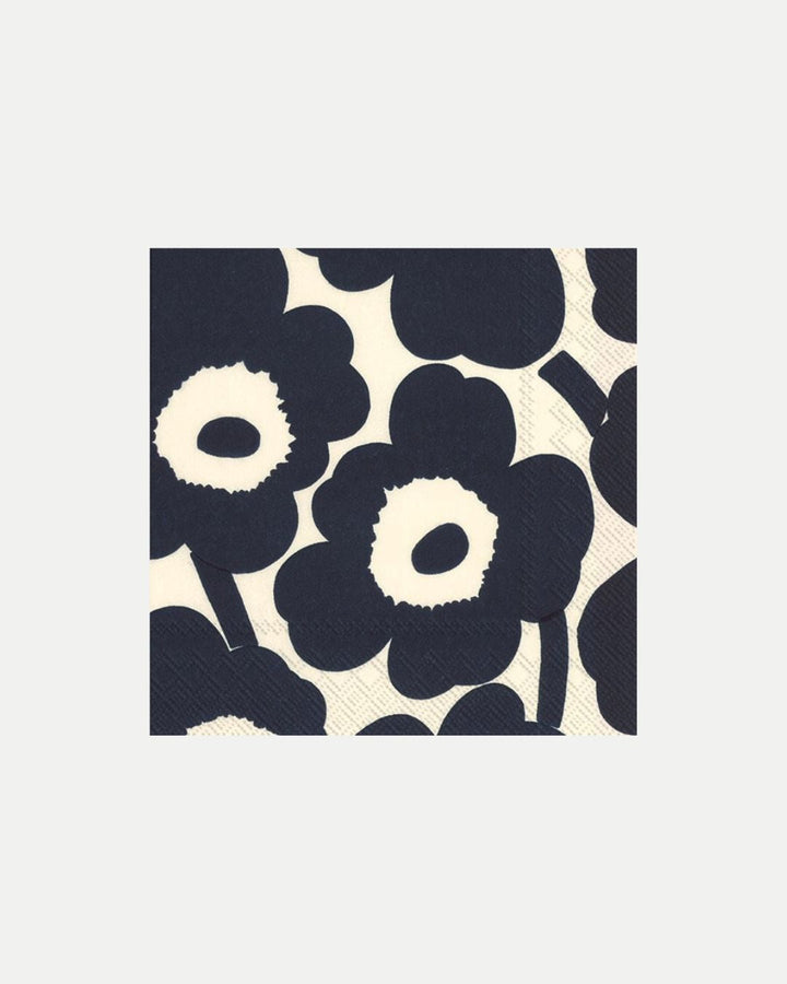 Unikko Paper Napkins - Cream/Navy