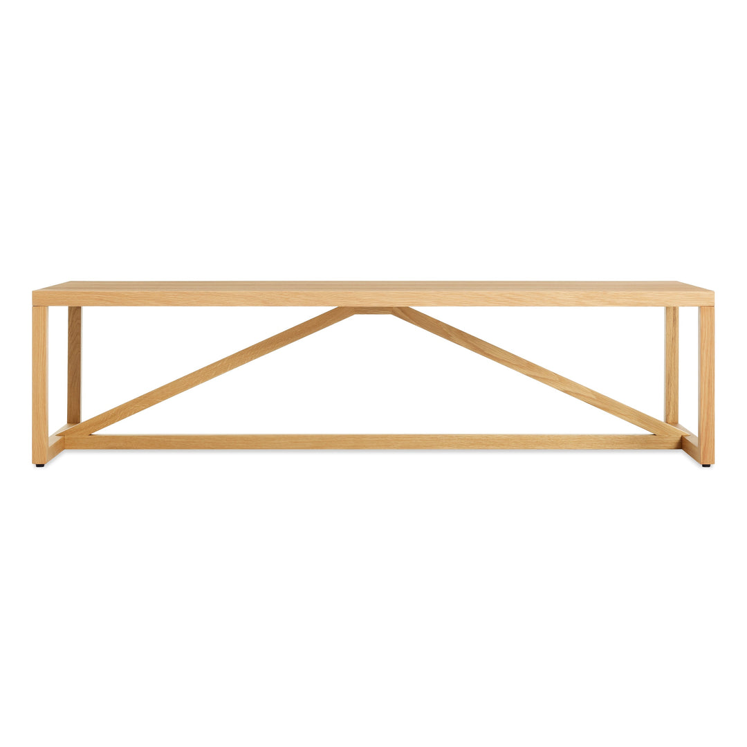 Strut Wood Coffee Table - White Oak - Floor Model