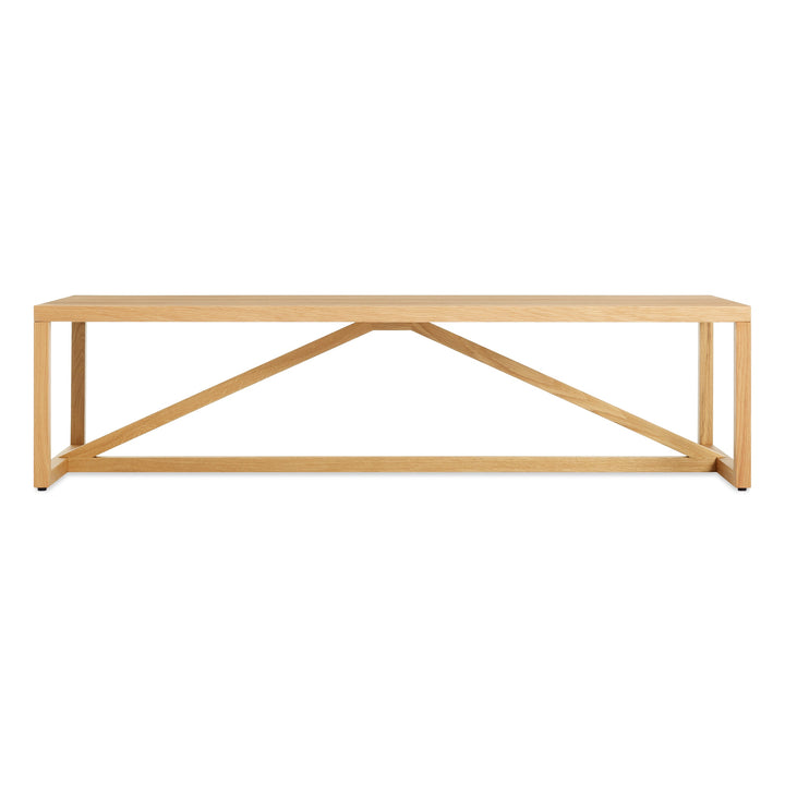 Strut Wood Coffee Table - White Oak - Floor Model