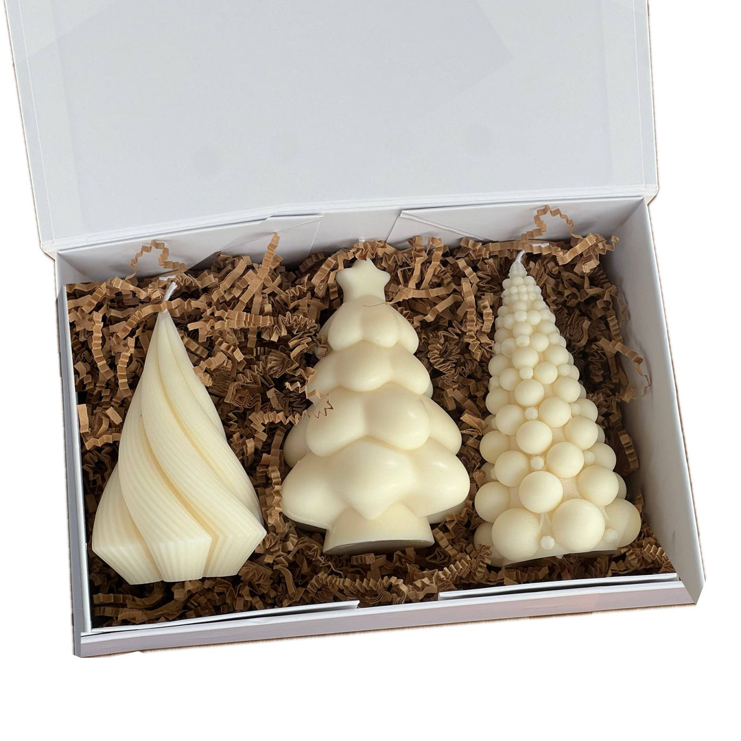 Christmas Tree Scented Candle Set - Pine Scent