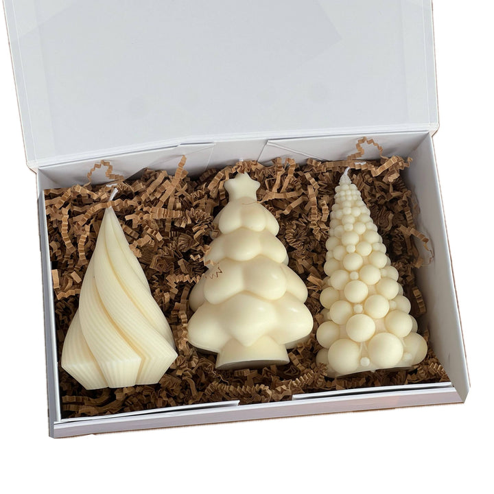 Christmas Tree Scented Candle Set - Pine Scent