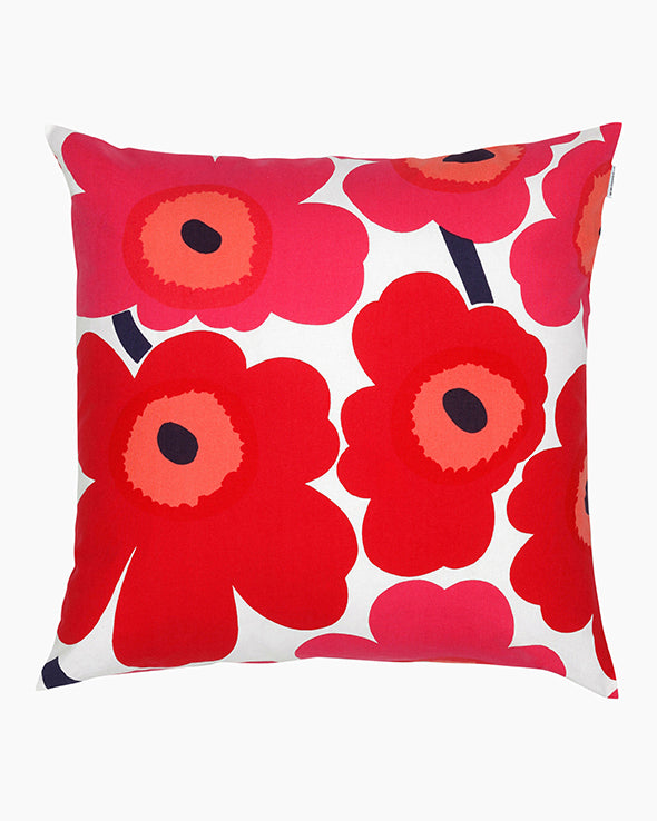 pieni unikko red cushion cover