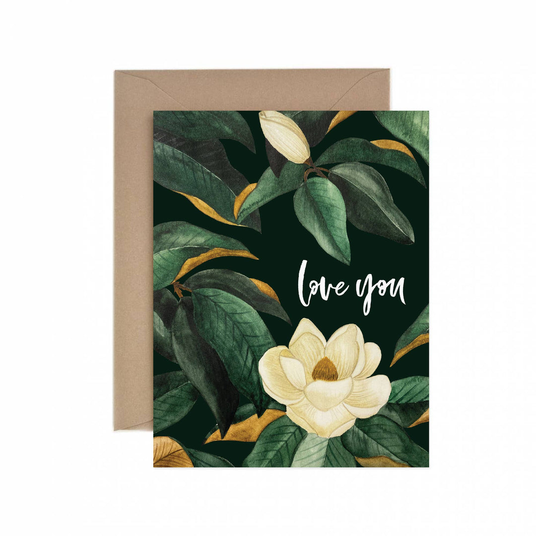 Love You Magnolia Greeting Card