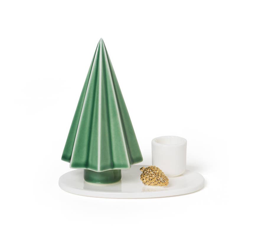 Winter Stories Tree Candle Holder
