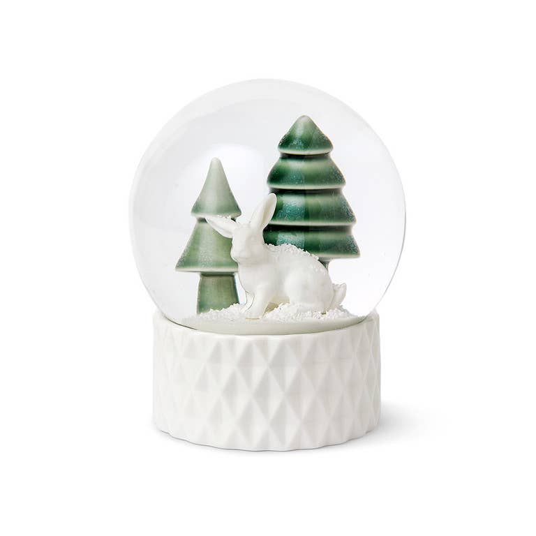Winter Stories Rabbit Snow Globe
