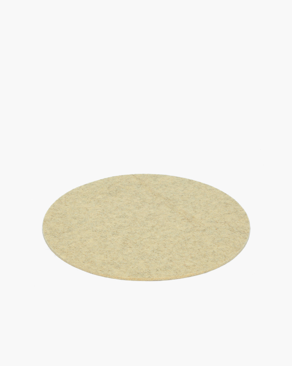 Round Merino Wool Felt Trivet 12 in Charcoal