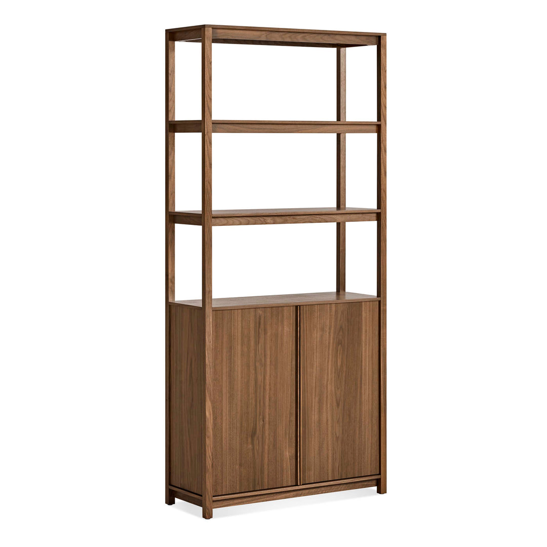 Open Plan Tall Bookcase with Storage