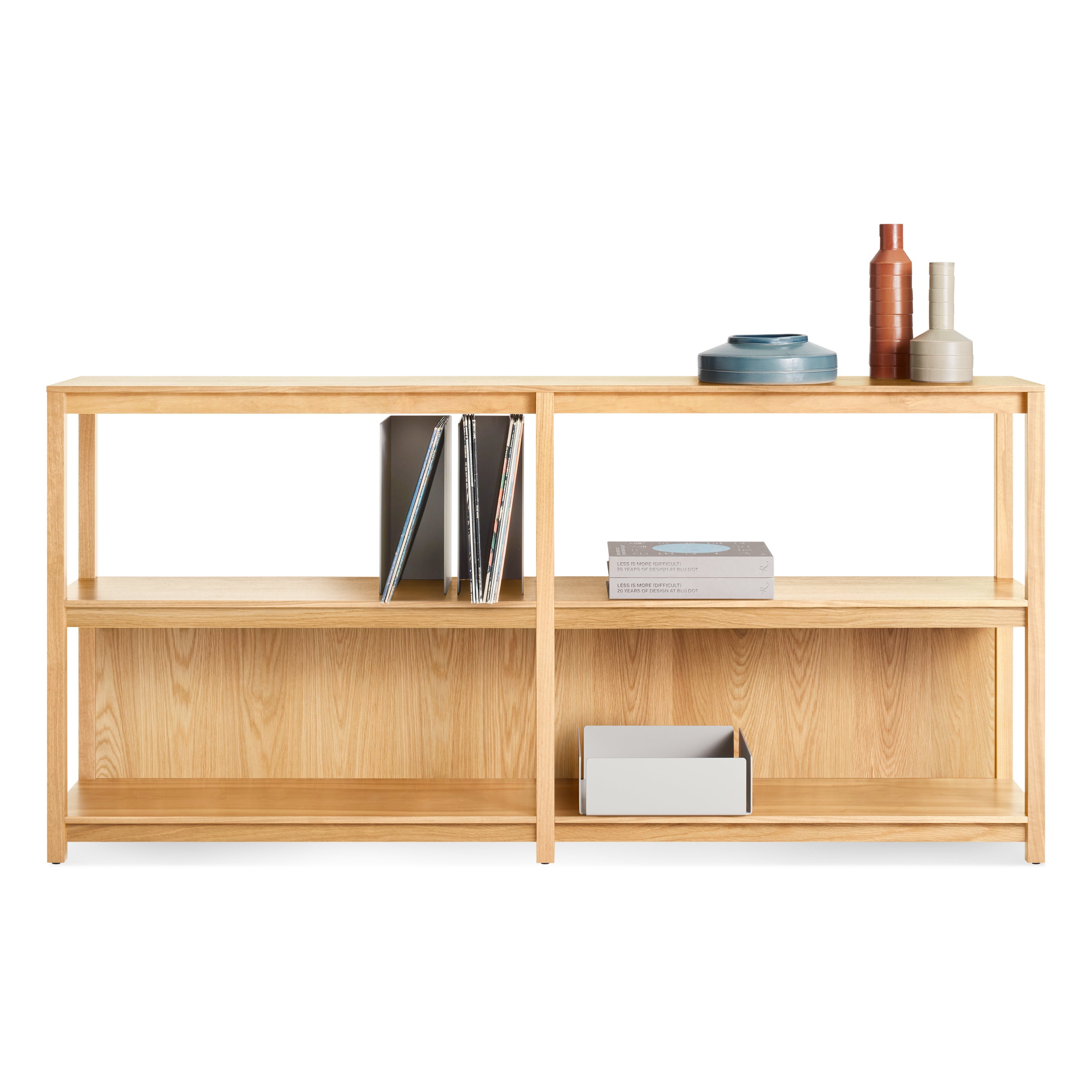 Open on sale low bookcase