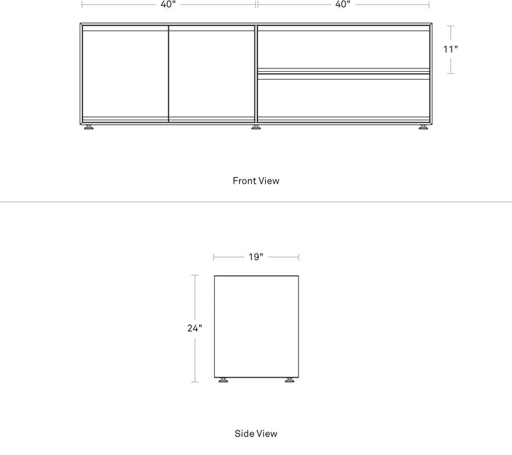 Superchoice 2 Door / 2 Drawer Console