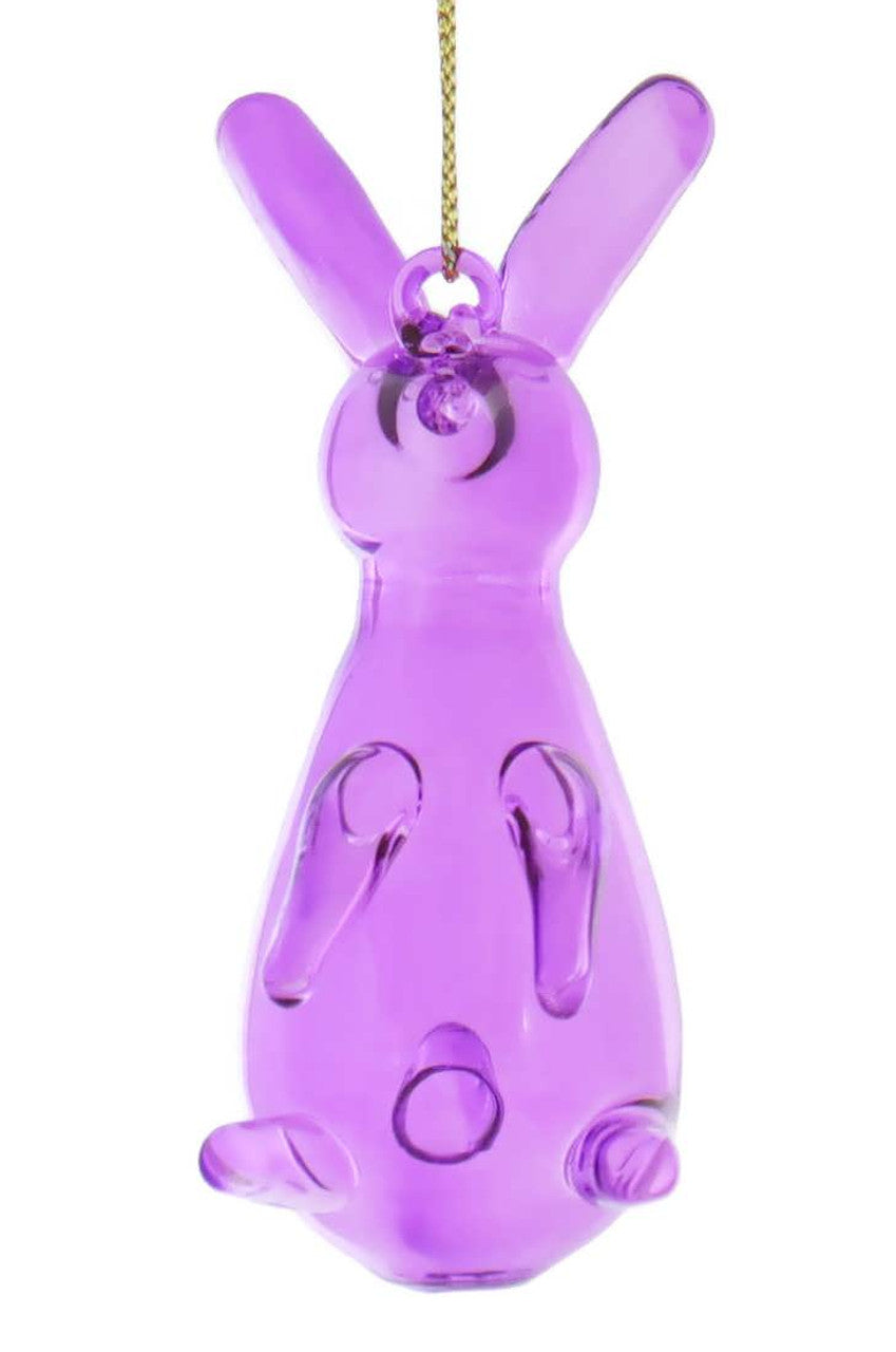 Purple Balloon Rabbit Ornament