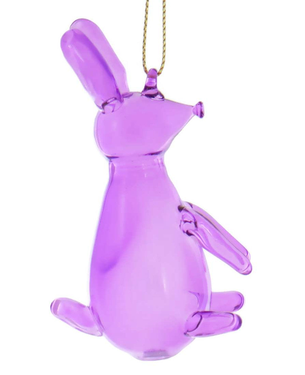 Purple Balloon Rabbit Ornament