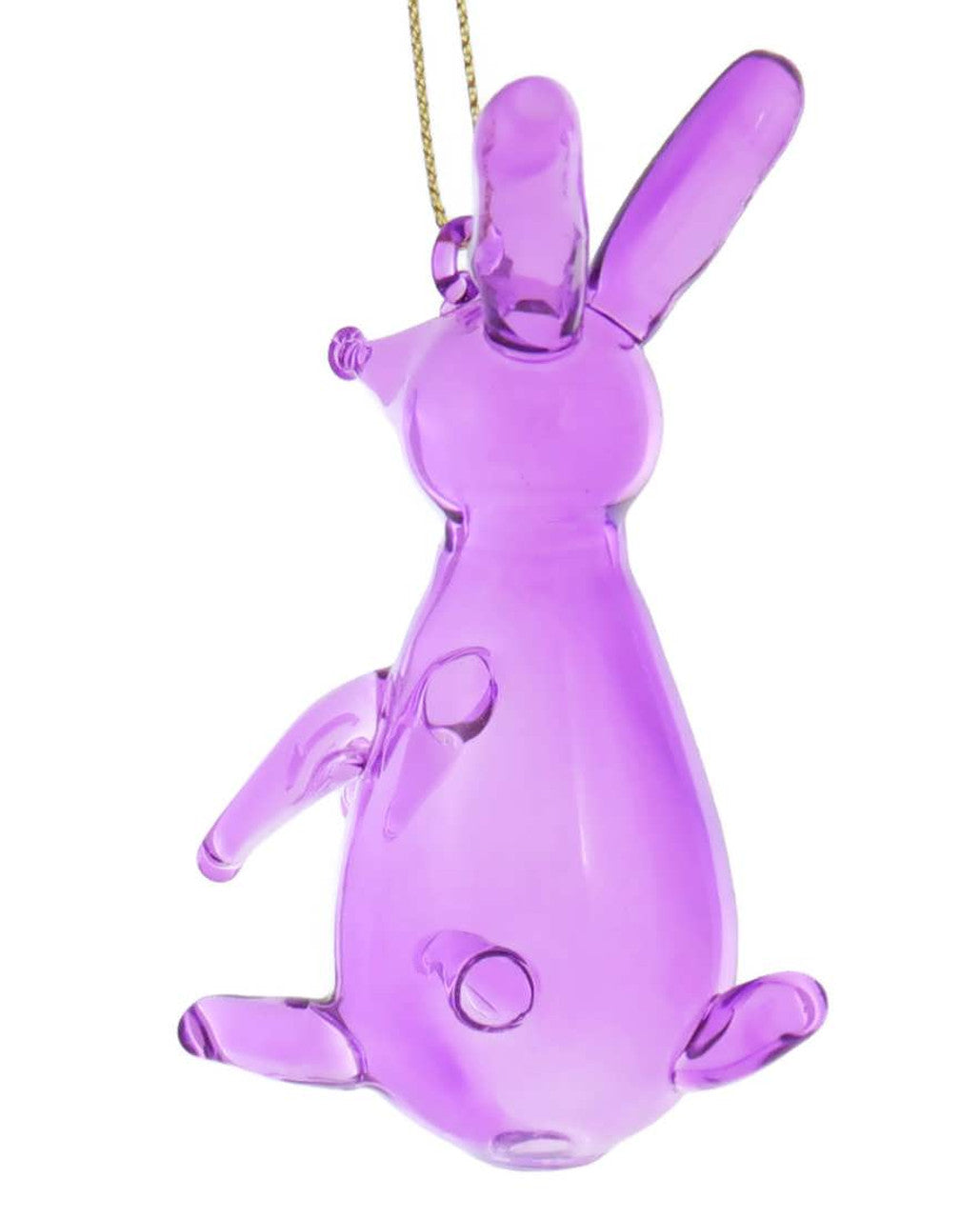 Purple Balloon Rabbit Ornament