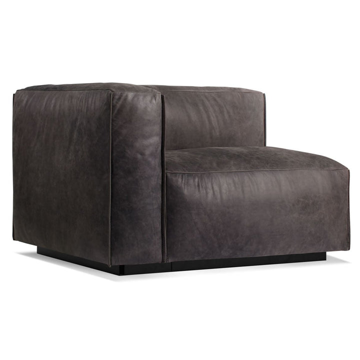 Cleon One Arm Leather Lounge Chair