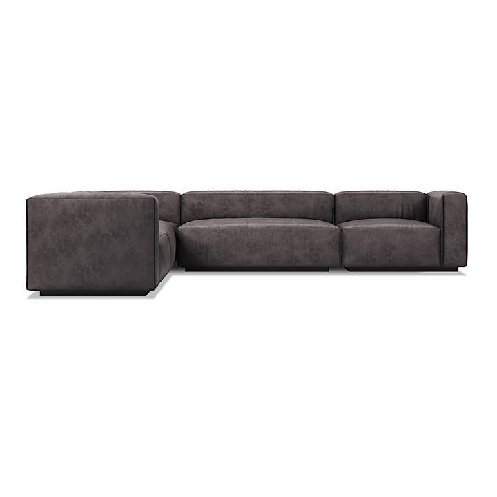 Cleon Large Leather Sectional Sofa