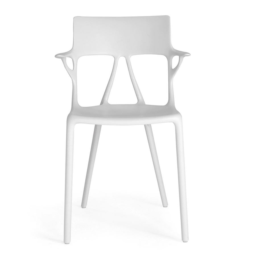 Kartell Furniture Lunam Orsetto White Accent Chair