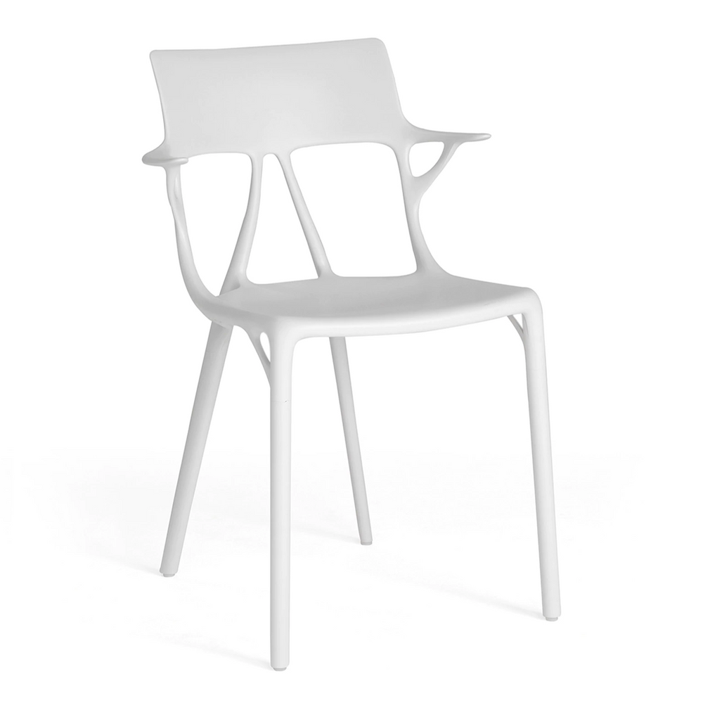 Kartell Furniture Lunam Orsetto White Accent Chair