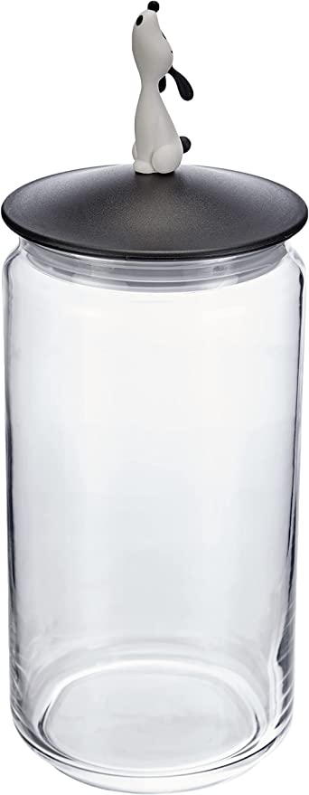 Lula Dog Jar Container Black