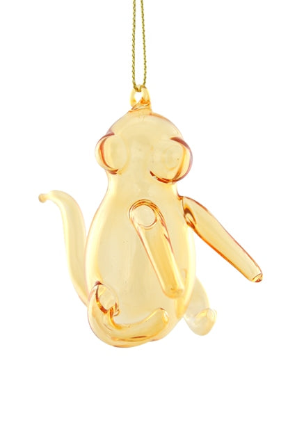 Orange Balloon Monkey Ornament