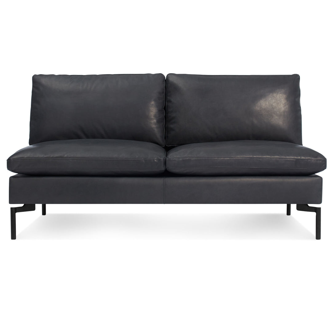 New Standard 60" Armless Leather Sofa
