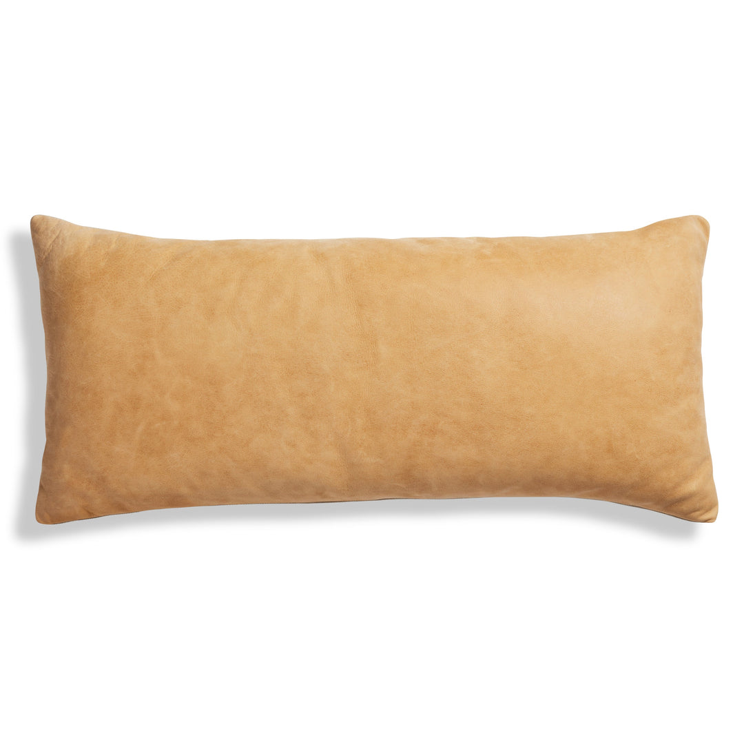 Signal Leather 30" x 13" Lumbar Pillow