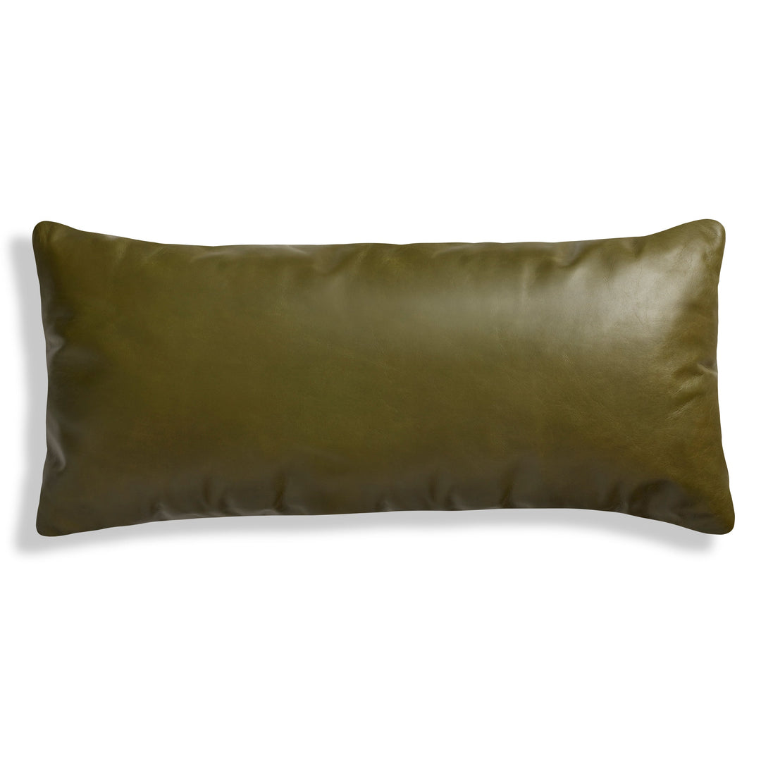 Signal Leather 30" x 13" Lumbar Pillow